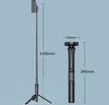 NNEDSZ White Multifunctional Foldable Selfie Stick with Tripod Stand & Bluetooth Remote